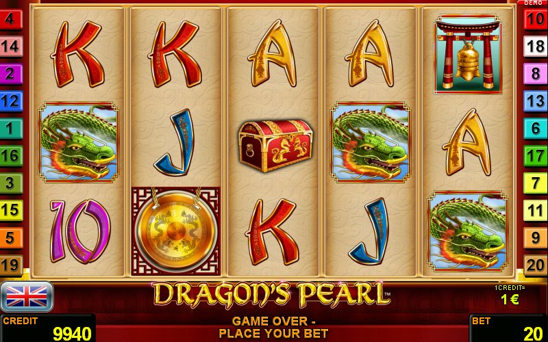 Dragon Pearls Grand Jackpot win celebration screen